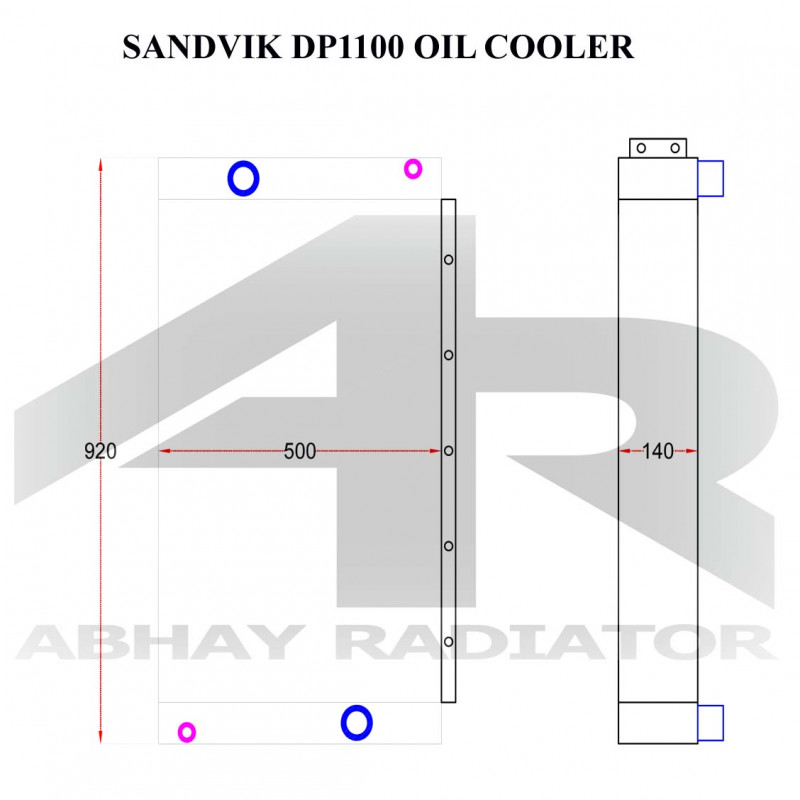 SANDVIK DP1100 OIL COOLER